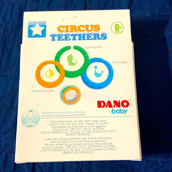 Dano Baby Circus Teether Rings, 3 rings. - Picture 5 of 6